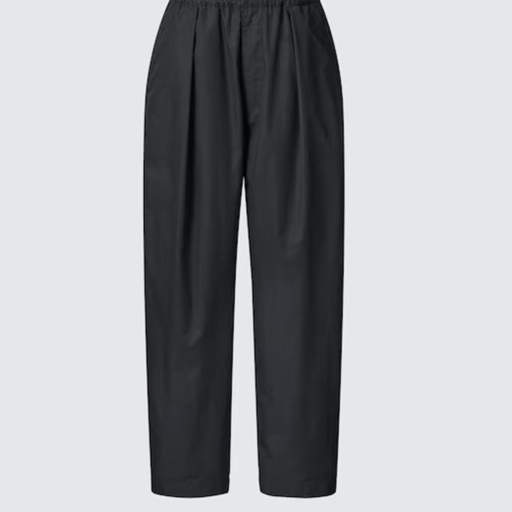 Uniqlo U Lemaire Womens Wide Leg Snap Hem Pants Large Parachute Cropped Pants
